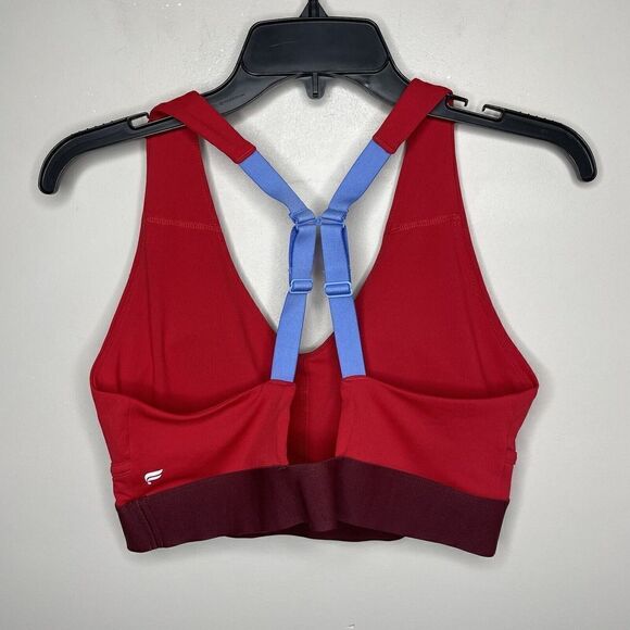 FABLETICS Womens All Day Every Day Bra II EUC Sz XL Red Contrast Straps Stretch - Picture 5 of 8